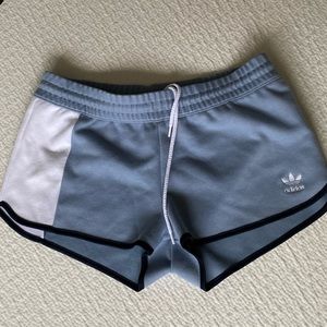 Adidas Blue and White Shorts